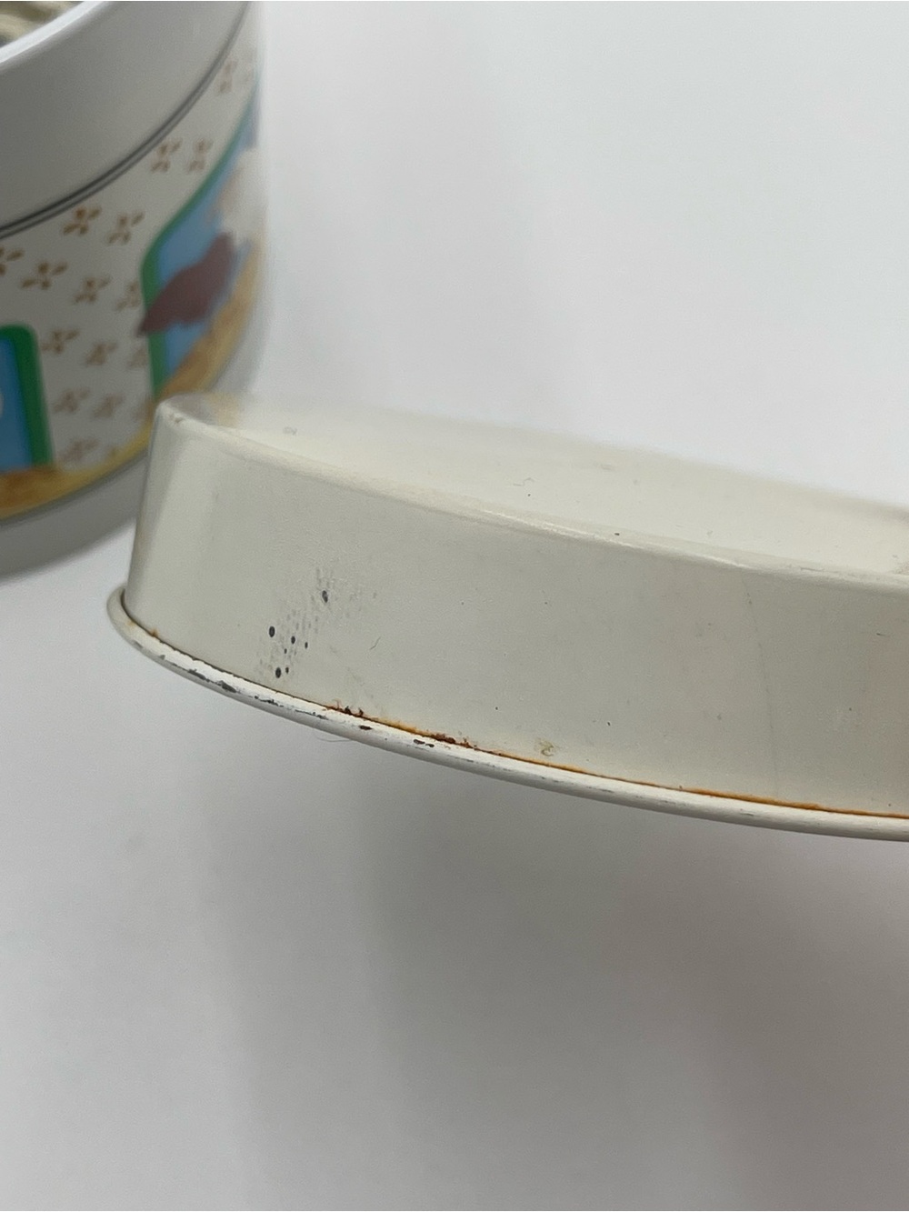 Vtg 80s Set Of 4 Nesting Tin Canisters Vandor Country Farmhouse Decor Cottage - Picture 14 of 16